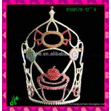 Оптовые дизайны Rhinestone Crown Новая мини-гора rhinestone tiara